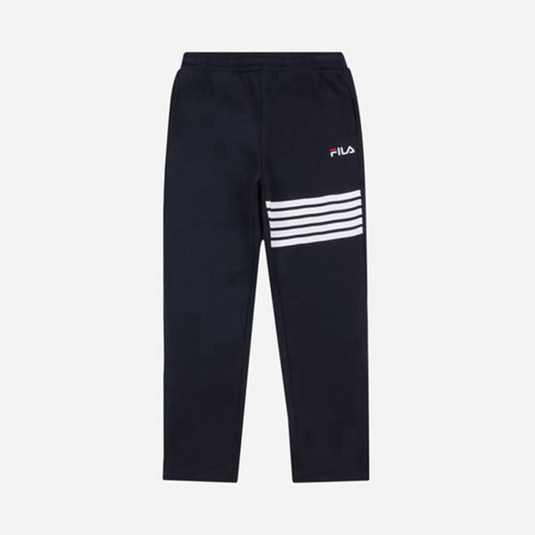 Calca Jogger Fila Rapaz Azul Marinho - Fila Track Warm Up Fleece En Portugal,DXCE-72409